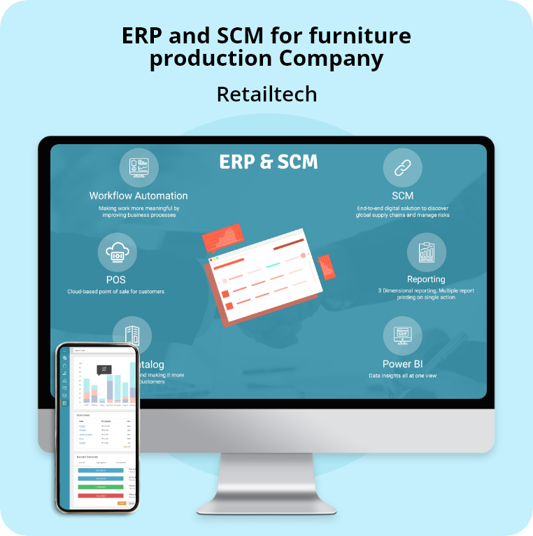 ERP and SCM for furniture production Company